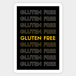 yellow gluten free fading Sticker